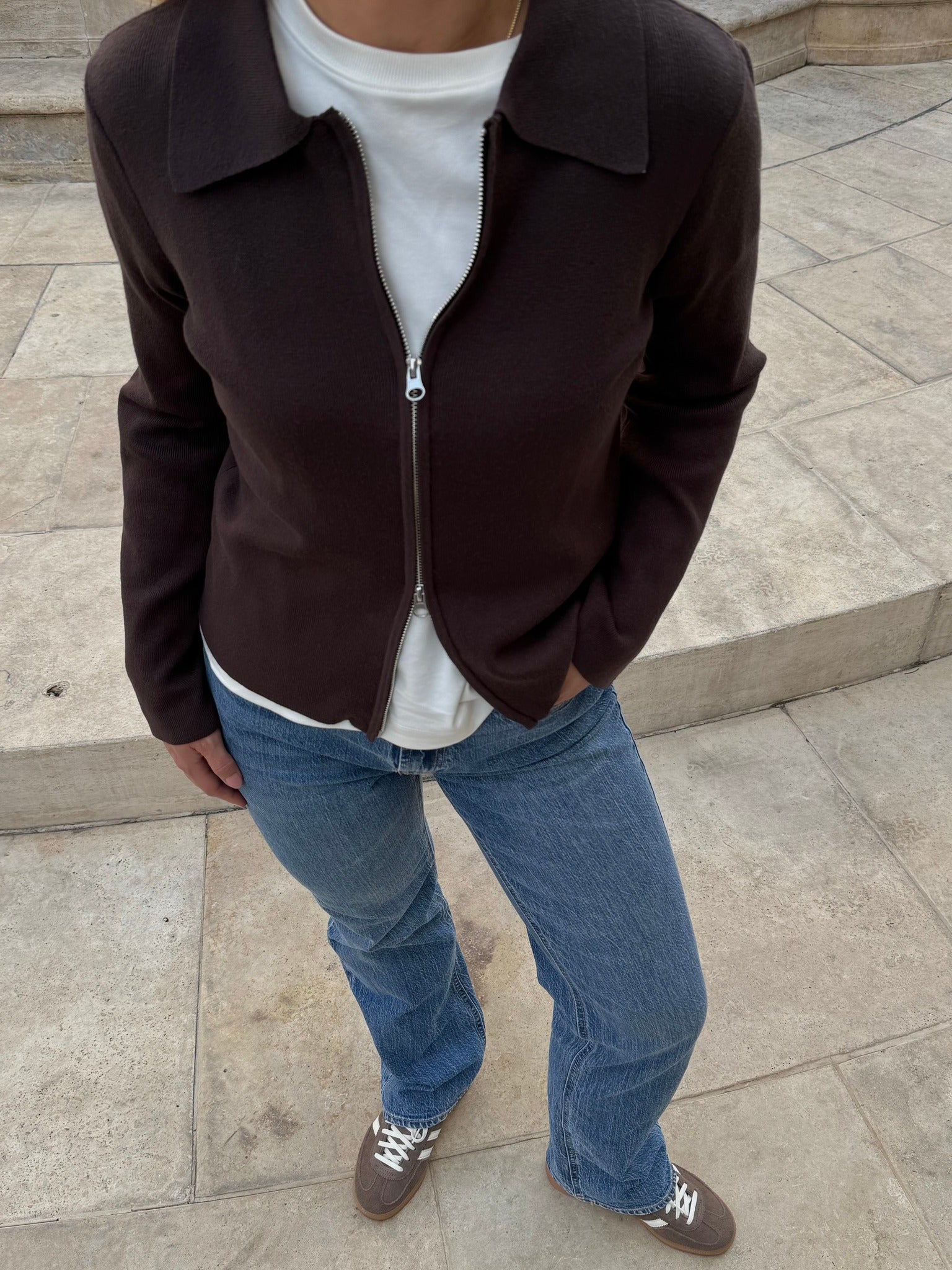VMHANNA Knit Cardigan - Chocolate Torte